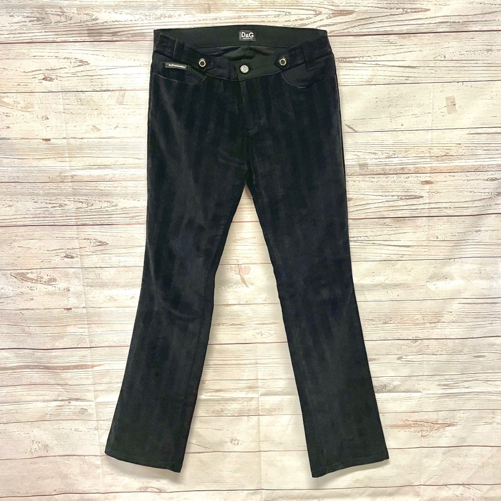 Dolce & Gabbana corduroy straight leg pants